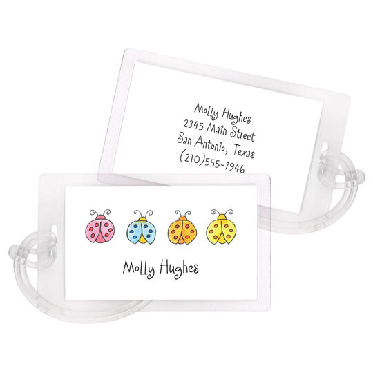 Lucky Ladybug ID Luggage Tags